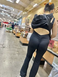Tight One piece on short milf latina