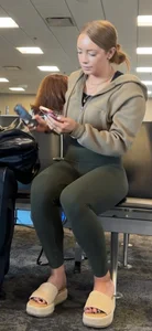 Leggings, platform sandals, and a spin (OC)