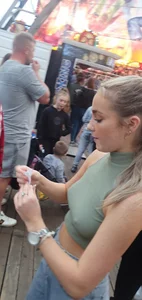 Blonde with nipples on display
