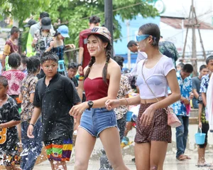 Water Festival girls in Thailand