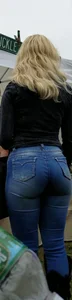 Big ass in blue jeans