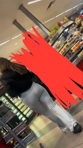 Nice ass Latina teeen in grey flares