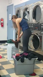 Laundromat leggings OC. caught?