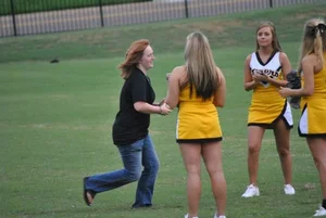 Candid cheerleaders