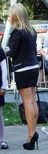 Hot Milf Street Candid High Heels and Muscular Legs