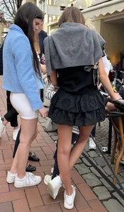 Hot babes in skirts street creepshots