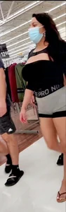 Hispanic fake tits and BBL bent over pussy close up