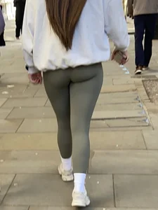Awesome Butt And Legs in Leggings on the Street Creepshot