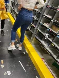 Latina teen at work