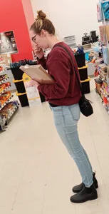 College Girl with a Nice Ass Bending Over in Jeans! (OC)
