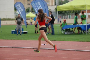 Candid track and field girls