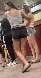 Short Shorts in Line (Not OC)