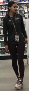 Gray leggings asian followed to two stores
