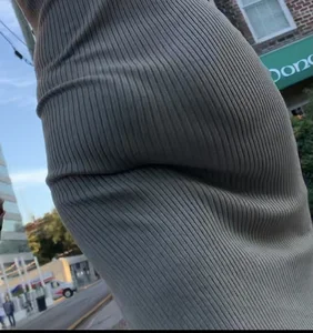 PAWG in a See-Through Dress
