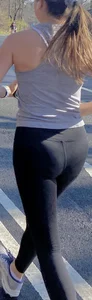 Tight asses in yoga pants, including VPL on one