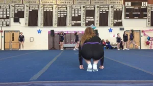 Candid cheerleaders
