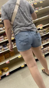 Best talent at the store today. Jean shorts!