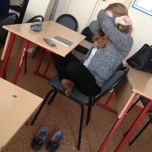 College candid teens