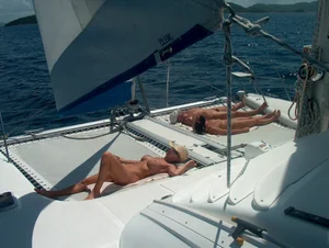 Nude beach and topless girls