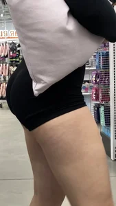 Tight body Thicc robowolf booty in spandex shorts