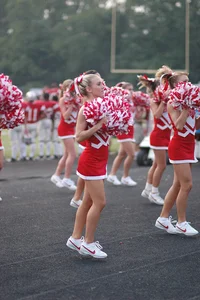 Candid cheerleaders