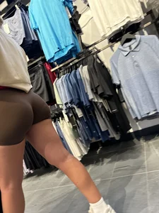 The Perfect Lulu Ass, in Brown Booty Shorts