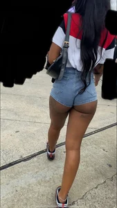 Cheeks hanging out shorts bubble butt