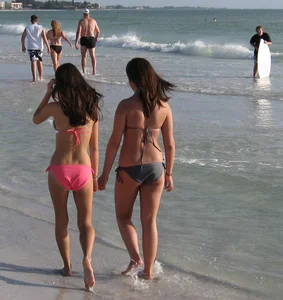 Beach and bikini girls