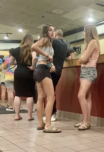 Short Shorts in Line (Not OC)