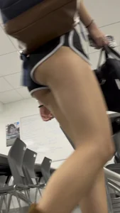 3 College Girls Showing Cheeks In Shorts