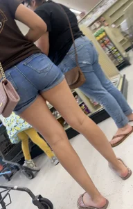 Cute girl with a tight butt in shorts (OC)