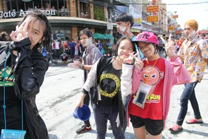 Water Festival girls in Thailand