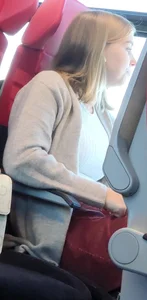 Hot sexy girl on train 2
