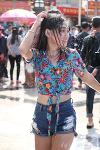 Water Festival girls in Thailand