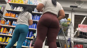 Fat Ass Latina In Brown Leggings Dancing (+bonus!)