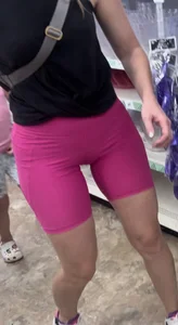 Pawg Milf in pink shorts