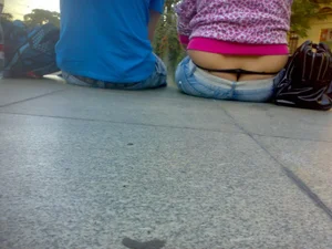 Huge collection of whale tails, ass cracks and panty peeks in public