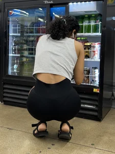 Fit South Indian squatting and shopping (oc)