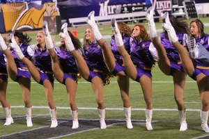 Candid cheerleaders
