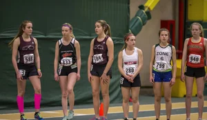 Canadian girls at an Alberta track and field tournament