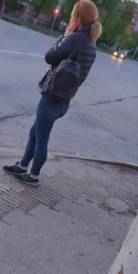 Nice Legs and Booty in Tight Jeans Street Candid