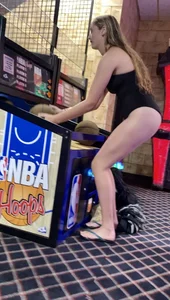 Basketball in a swimsuit? Why not?