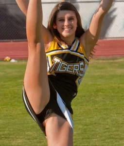 Candid cheerleaders