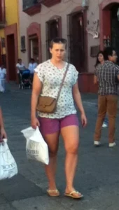 Nice girls walking in shorts