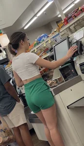 Super petite Latina teen with the sexiest legs in her shirt shorts !!