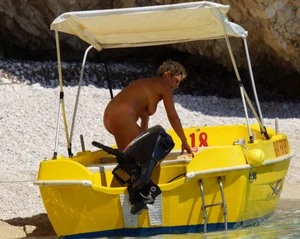 Nude beach and topless girls