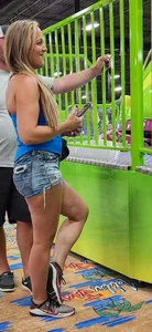 Cute Blonde Milf in shorts