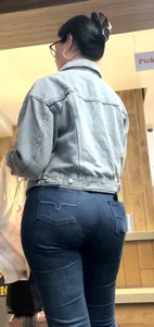Very pretty brunette with a nice ass