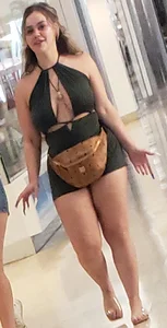 By popular demand, thick teen at mall