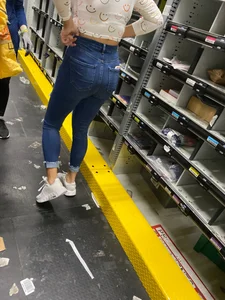 Latina teen at work